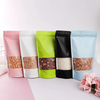 Bolsa com zíper com material composto