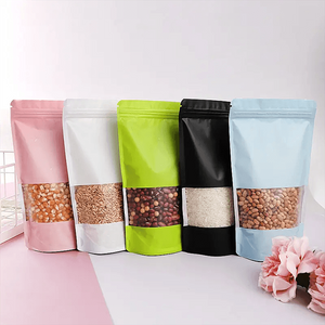 Bolsa com zíper com material composto