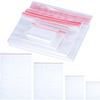 Saco plástico transparente com zíper