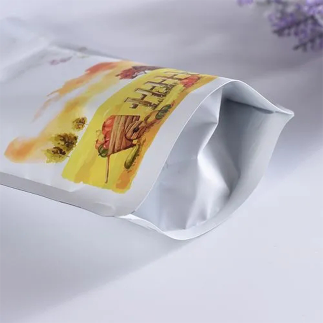 Bolsa com zíper com material composto